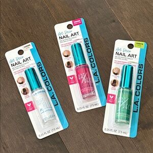 L.A. COLORS Art Deco Nail Art Lacquer, Polish, DIY Manicure Beauty Rainbow Salon